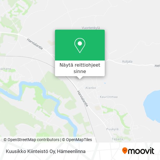 Kuusikko Kiinteistö Oy kartta