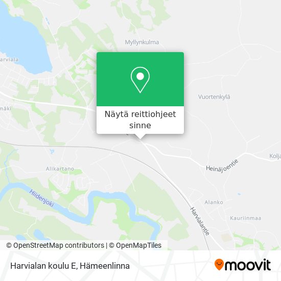Harvialan koulu E kartta
