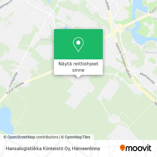 Hansalogistiikka Kiinteistö Oy kartta