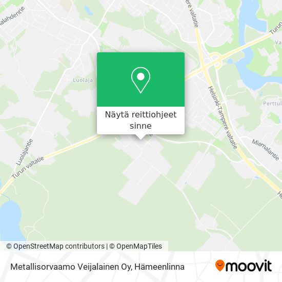 Metallisorvaamo Veijalainen Oy kartta