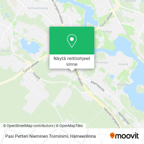 Pasi Petteri Nieminen Toiminimi kartta
