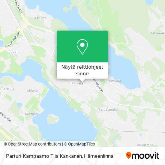 Parturi-Kampaamo Tiia Känkänen kartta