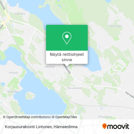 Korjausurakointi Lintonen kartta