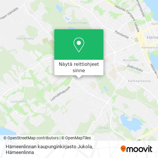 Hämeenlinnan kaupunginkirjasto Jukola kartta