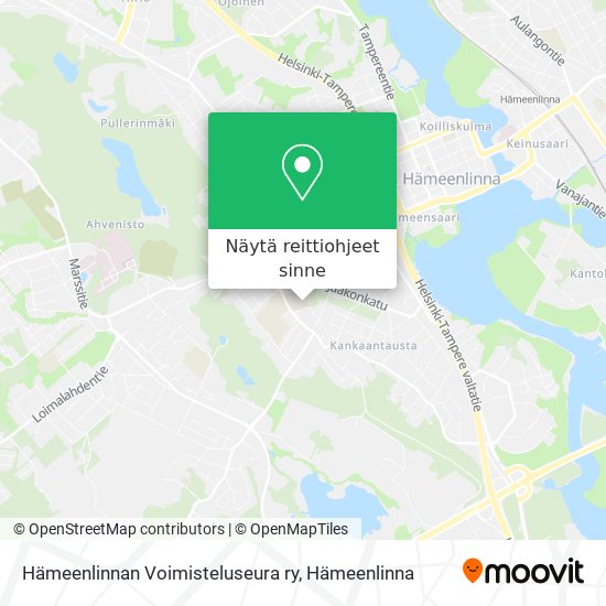 Hämeenlinnan Voimisteluseura ry kartta