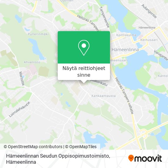 Hämeenlinnan Seudun Oppisopimustoimisto kartta