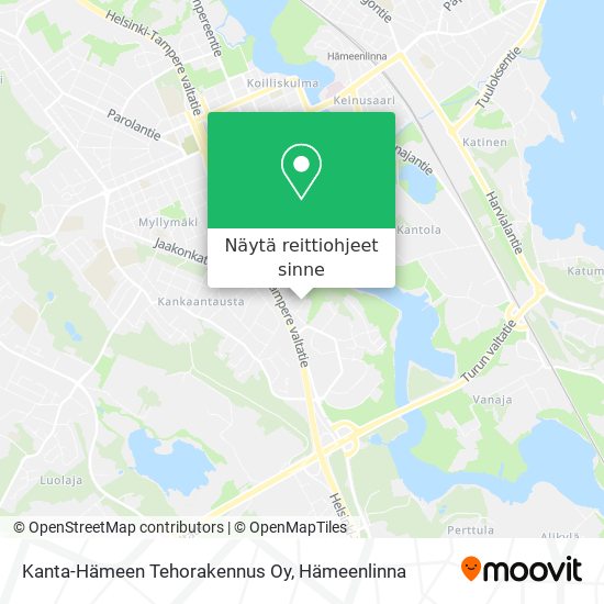 Kanta-Hämeen Tehorakennus Oy kartta