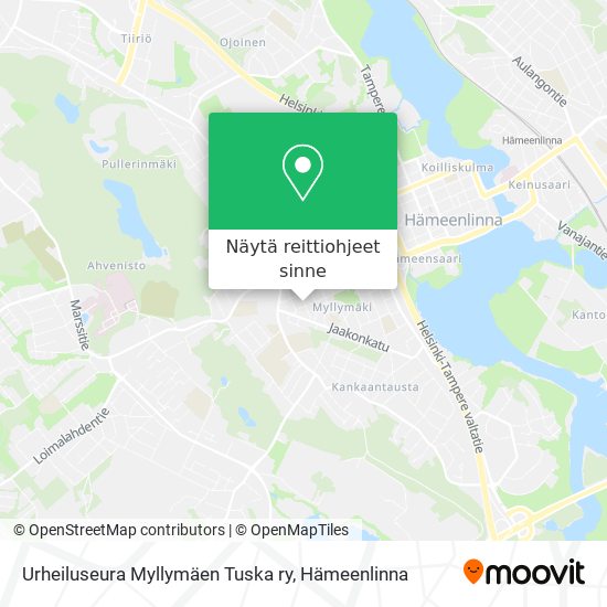 Urheiluseura Myllymäen Tuska ry kartta
