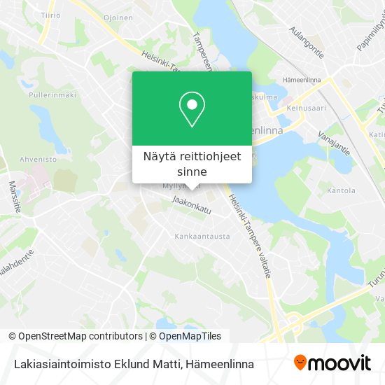 Lakiasiaintoimisto Eklund Matti kartta