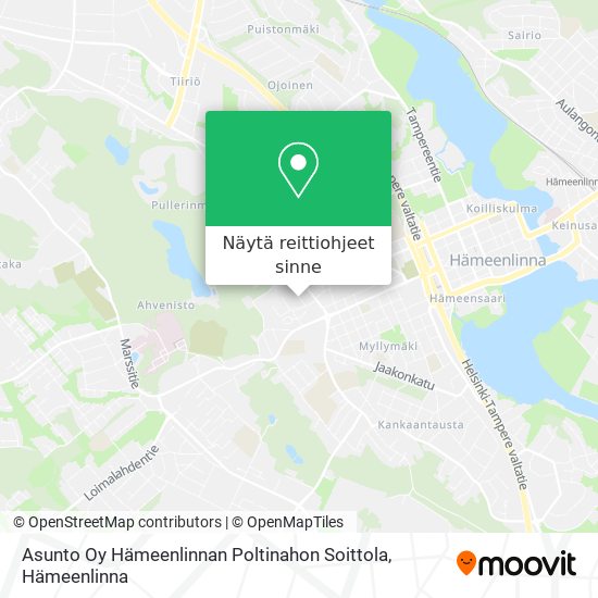 Asunto Oy Hämeenlinnan Poltinahon Soittola kartta