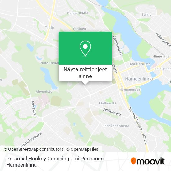 Personal Hockey Coaching Tmi Pennanen kartta