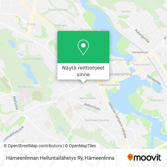 Hämeenlinnan Helluntailähetys Ry kartta