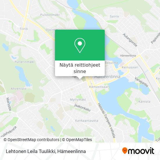 Lehtonen Leila Tuulikki kartta