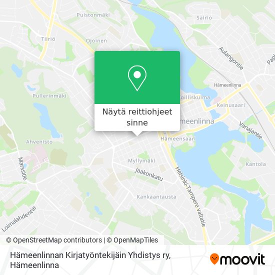 Hämeenlinnan Kirjatyöntekijäin Yhdistys ry kartta