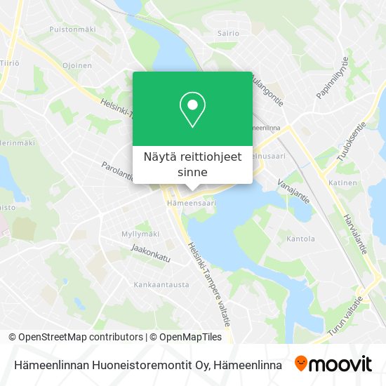 Hämeenlinnan Huoneistoremontit Oy kartta