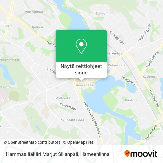 Hammaslääkäri Marjut Sillanpää kartta
