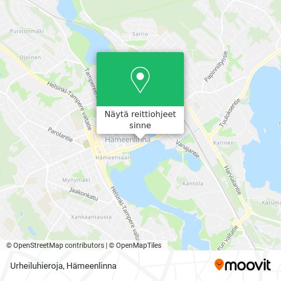 Urheiluhieroja kartta