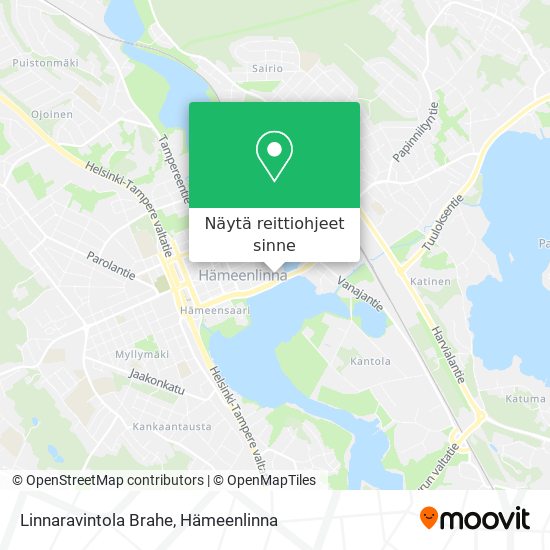 Linnaravintola Brahe kartta