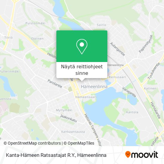 Kanta-Hämeen Ratsastajat R.Y. kartta