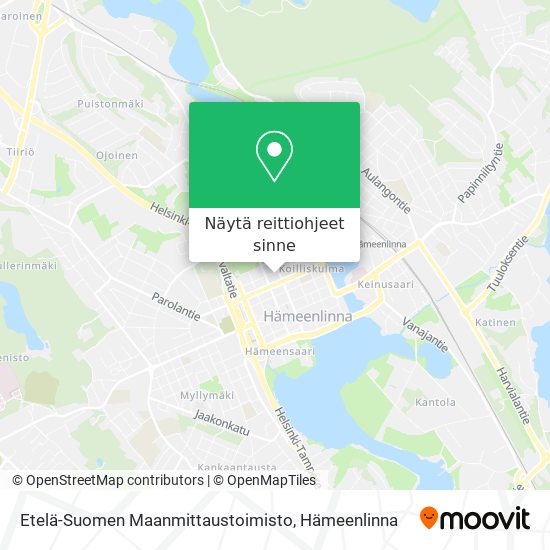 Etelä-Suomen Maanmittaustoimisto kartta
