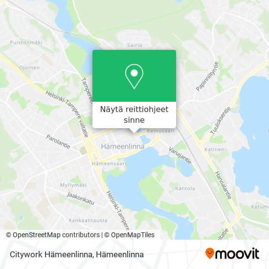Citywork Hämeenlinna kartta