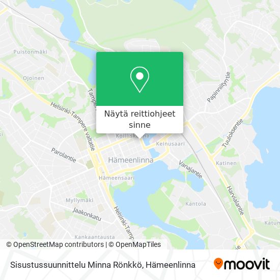 Sisustussuunnittelu Minna Rönkkö kartta