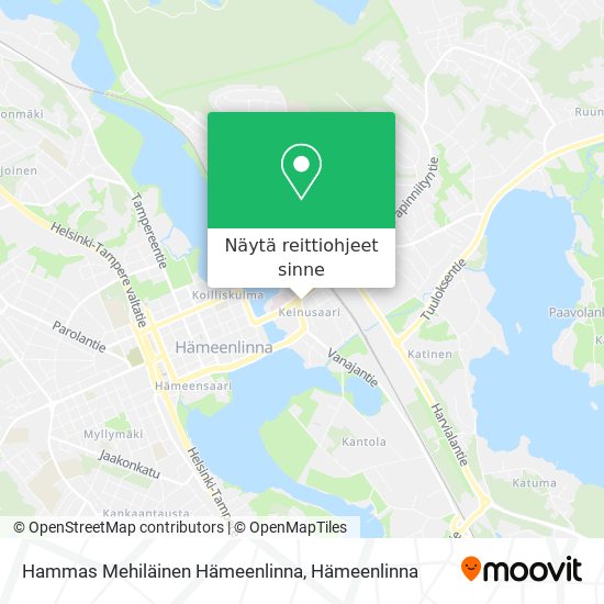 Hammas Mehiläinen Hämeenlinna kartta