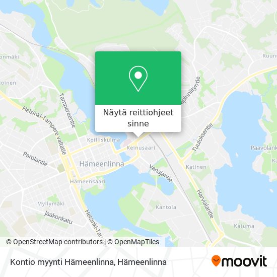 Kontio myynti Hämeenlinna kartta