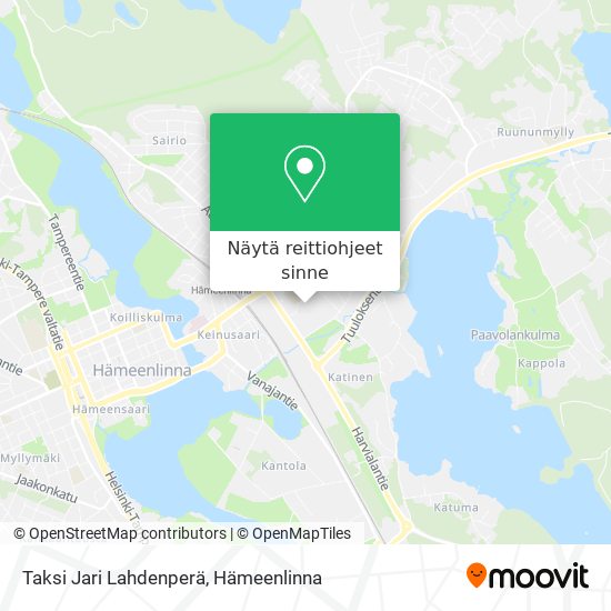 Taksi Jari Lahdenperä kartta