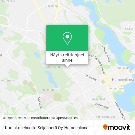 Kodinkonehuolto Seljänperä Oy kartta