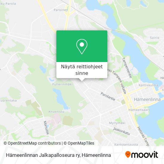 Hämeenlinnan Jalkapalloseura ry kartta