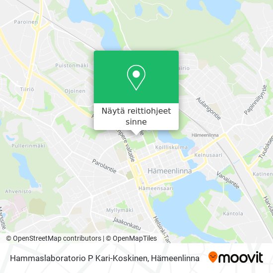 Hammaslaboratorio P Kari-Koskinen kartta