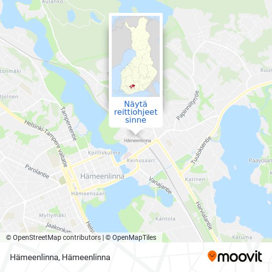 Hämeenlinna kartta