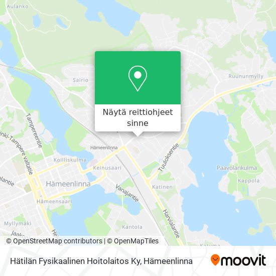 Hätilän Fysikaalinen Hoitolaitos Ky kartta