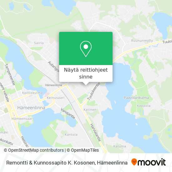 Remontti & Kunnossapito K. Kosonen kartta