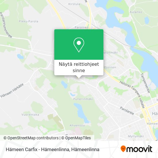 Hämeen Carfix - Hämeenlinna kartta