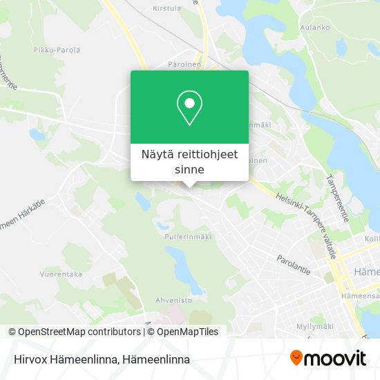 Hirvox Hämeenlinna kartta