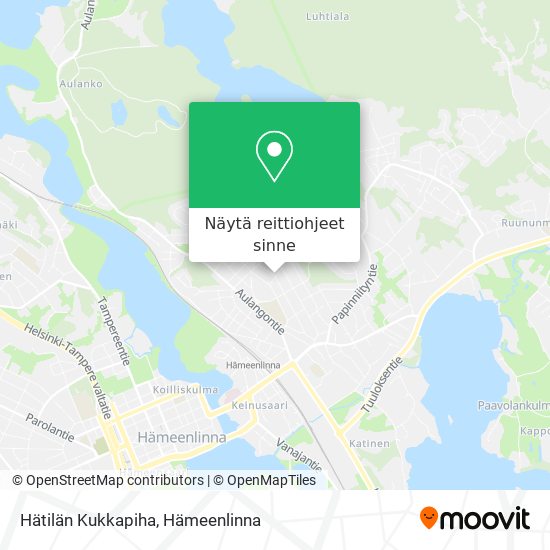 Hätilän Kukkapiha kartta