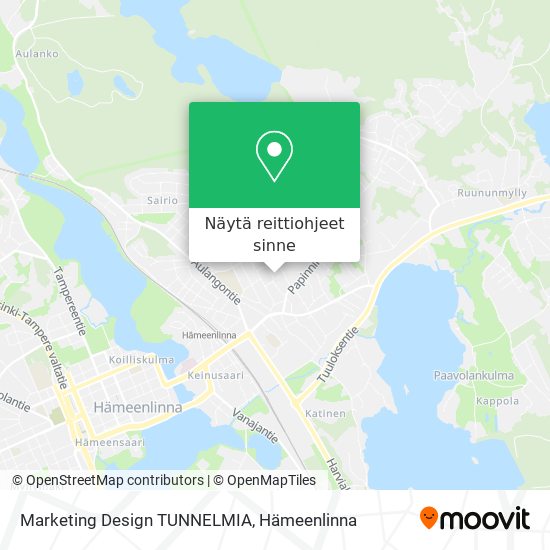 Marketing Design TUNNELMIA kartta