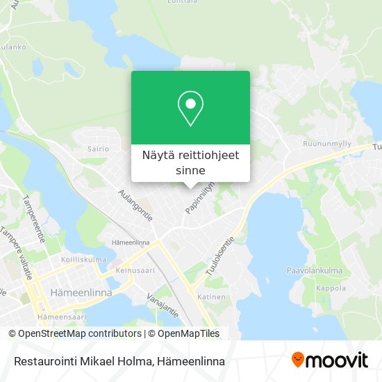 Restaurointi Mikael Holma kartta