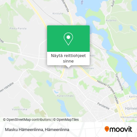 Masku Hämeenlinna kartta