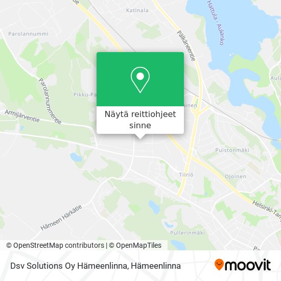 Dsv Solutions Oy Hämeenlinna kartta