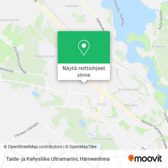Taide- ja Kehysliike Ultramariini kartta