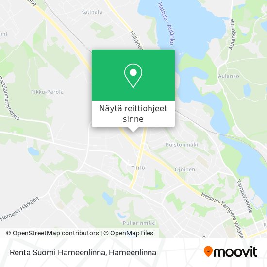 Renta Suomi Hämeenlinna kartta
