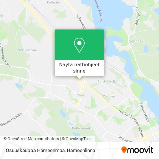 Osuuskauppa Hämeenmaa kartta