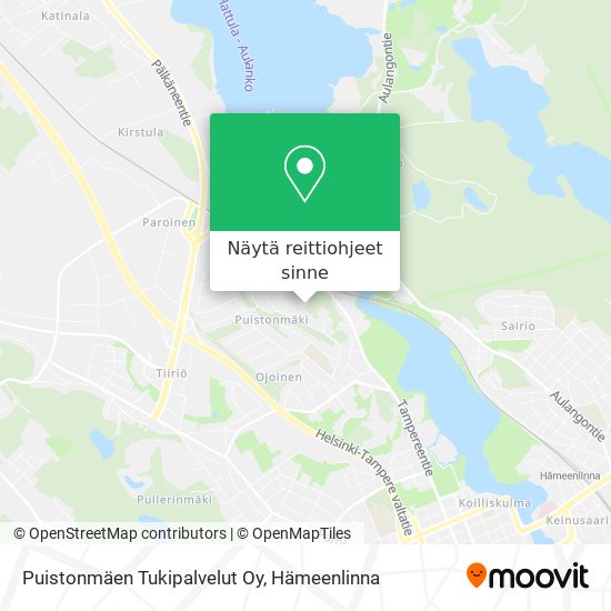 Puistonmäen Tukipalvelut Oy kartta