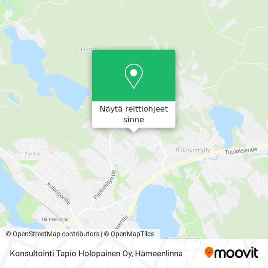 Konsultointi Tapio Holopainen Oy kartta