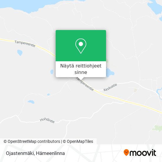 Ojastenmäki kartta