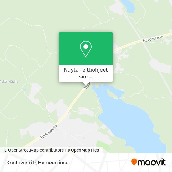 Kontuvuori P kartta