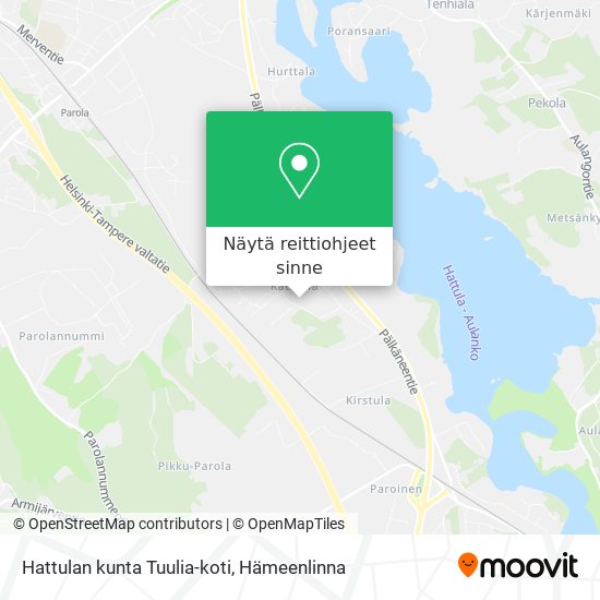 Hattulan kunta Tuulia-koti kartta
